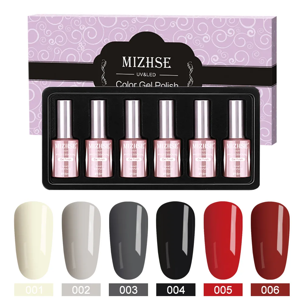 MIZHSE Soak off базовый гель верхнее покрытие гель лак для ногтей маникюрный лак длительный цветной гель для ногтей набор комплектов