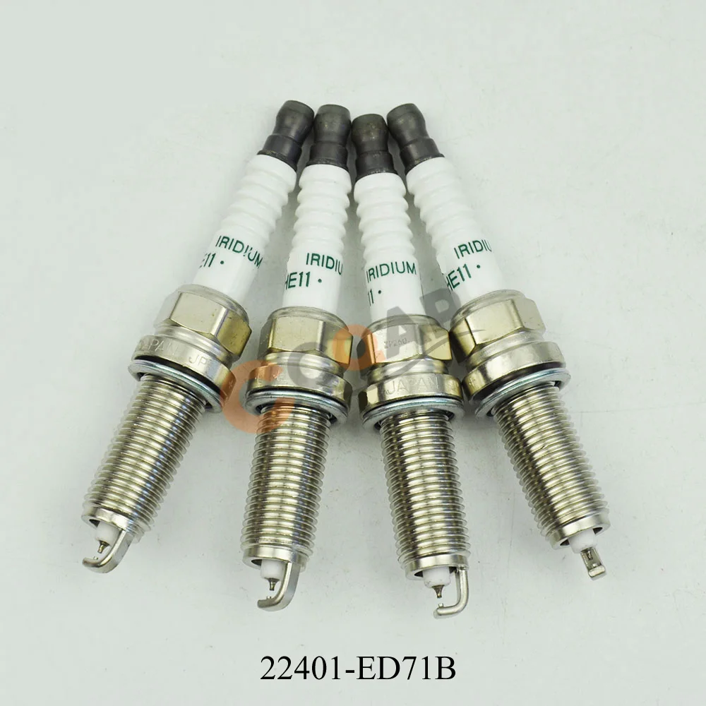 4 шт./лот иридиевая Свеча зажигания 22401-ED815 22401-EW61C 22401-CK81B 224015M015 22401JA01B 22401-1P116 для Nissan Versa Altima