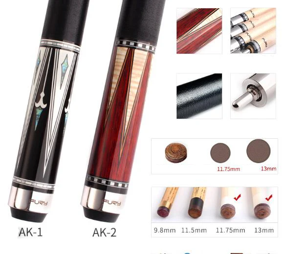 Фурия из 2 предметов ручной работы бассейн кия с Чехол эргономичный дизайн