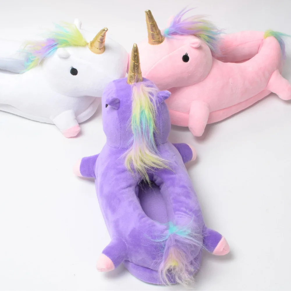 Модные шлепанцы с единорогом Pantufa Unicornio Соблазнительные женские Chausson Licorne Один