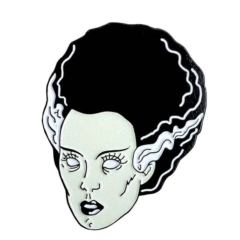Эмалированная заколка для лацканов Bride of Frankenstein|Булавки и значки| |