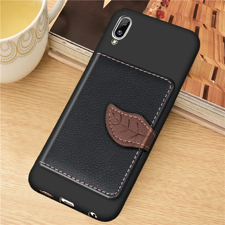 Отойти кошелек Вертикальный кожаный телефон крышка для Vivo V9 Y83 Y85 Y93 Y97 держатель