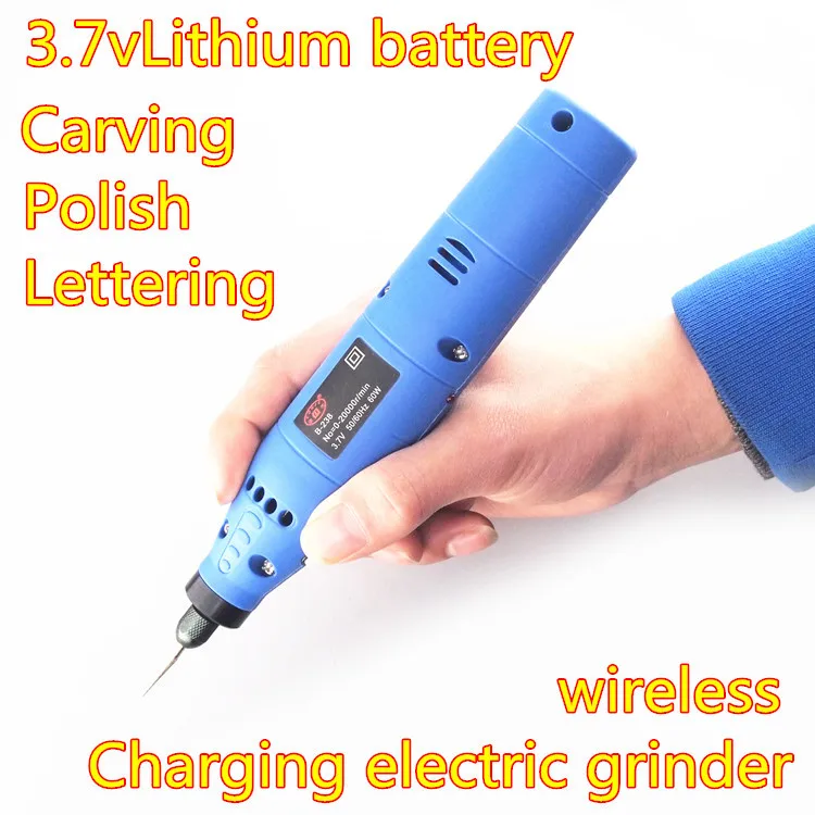 Электрическая шлифовальная машина 3 7 В с литиевой батареей для зарядки