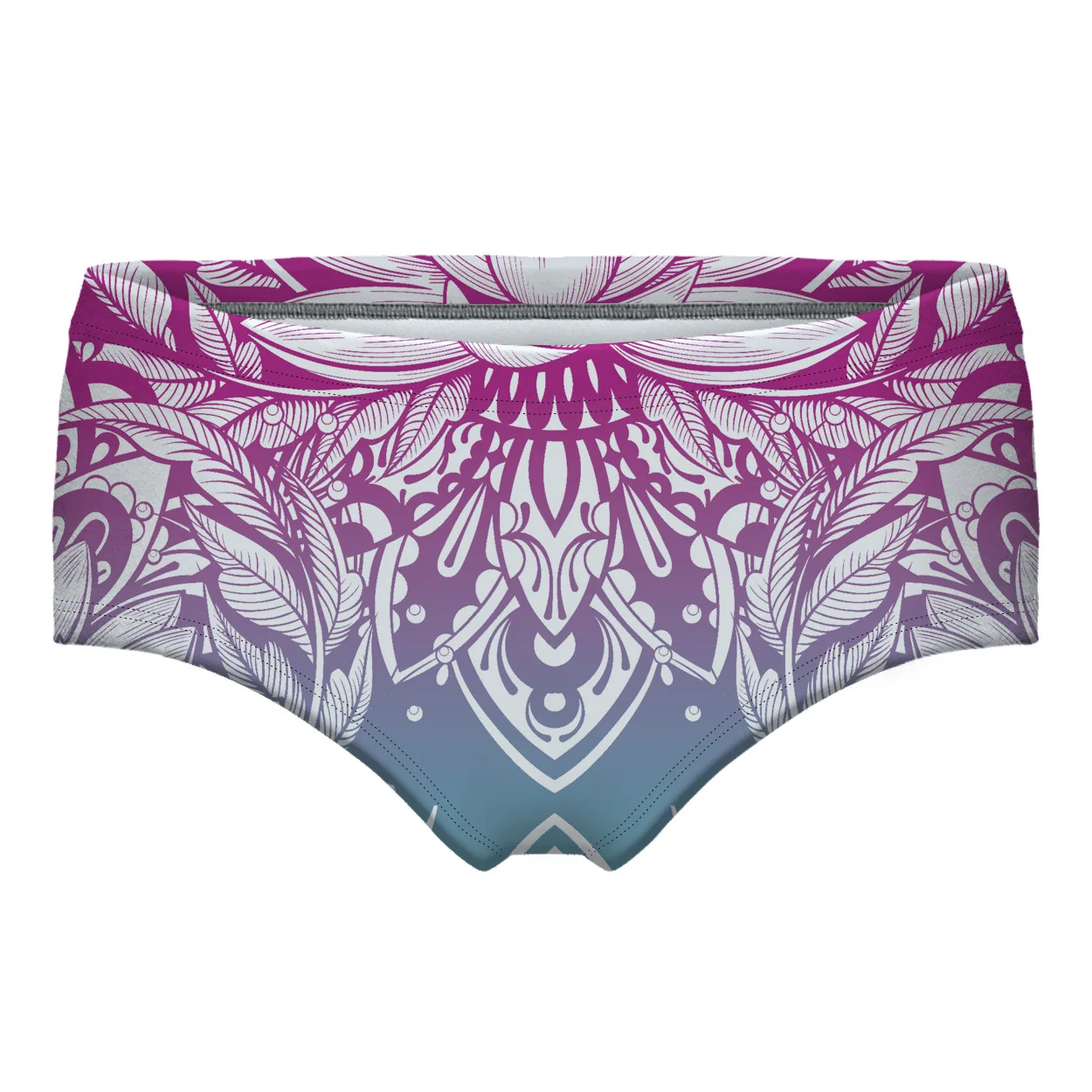 Gradient Lotus Flower Printed Underwear Women Sexy String Lingerie 3D Floral Briefs Panties Thongs Tanga Plus Summer Swimwear | Женская