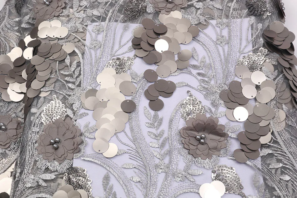 Африканские блестки кружева ткань 2019 высокого качества Кружева французская