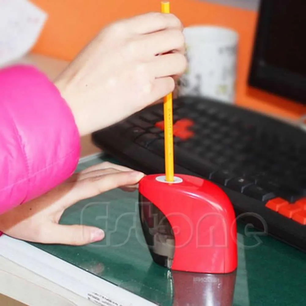 

Red Automatic Desktop Electric Touch Switch Home School Office Pencil Sharpener