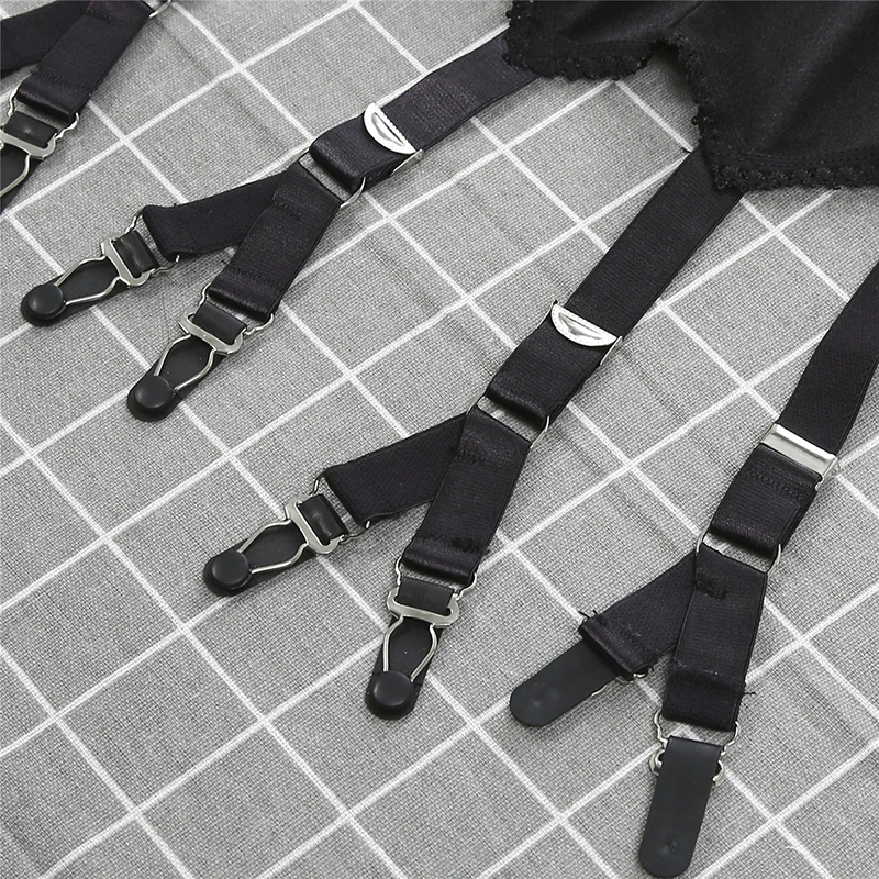 Женские винтажные подтяжки в стиле ретро одноцветные с 6 бретелями и 12 когтями