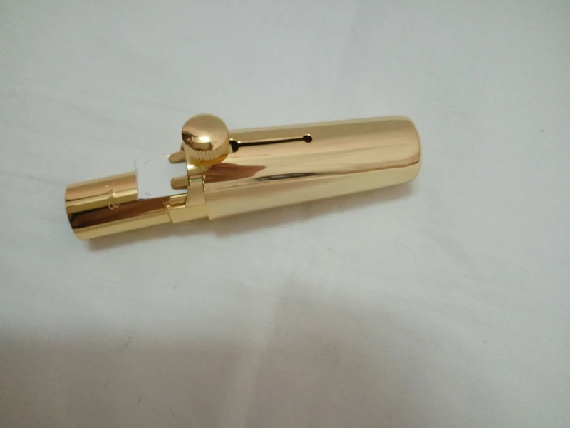 Натуральный металлический мундштук альт-саксофон тенор саксофон бесплатная