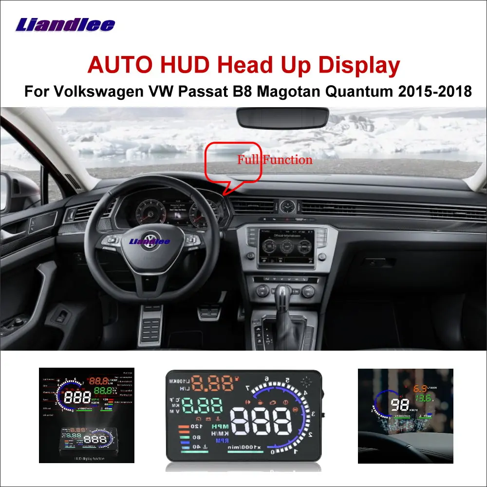 

Liandlee For VW Passat B5 B6 B7 Magotan Quantum 2011-2018 Safe Driving Screen OBD Car HUD Head Up Display Projector Windshield