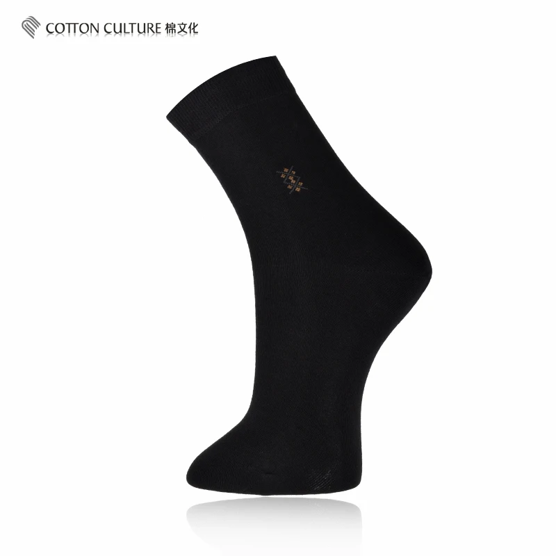 Cottonculture 2018 Для мужчин Хлопковые носки дышащие однотонные Черный серый цвет 1 пара
