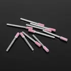 Точильный роторный инструмент 10x, камень для ЗАТОЧКИ ЦЕПНОЙ ПИЛЫ, хвостовик 3 мм, диаметр 4 мм, круглый наконечник