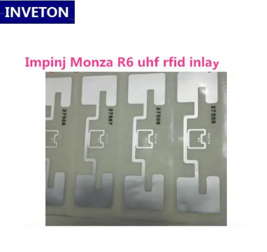 impinj Monza R6 UHF RFID тег EPC 6C стикер Alien 9654 влажная инкрустация 915mhz868mhz860-960MHZ Higgs3 100 шт клей пассивный RFID этикетка - Цвет: impinj Monza R6