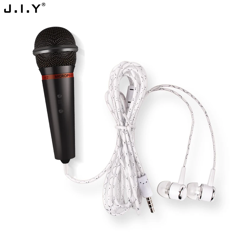 JIY мини микрофон с проводной гарнитурой для мобильного телефона высокоточный