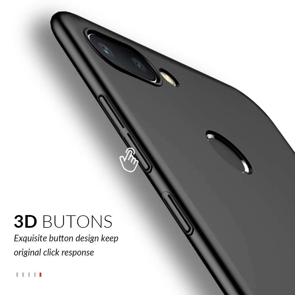 Smooth Phone Case For Xiaomi Redmi 6 6A Note 5 Full Cover Shockproof Hard PC Pro Matte Slim |