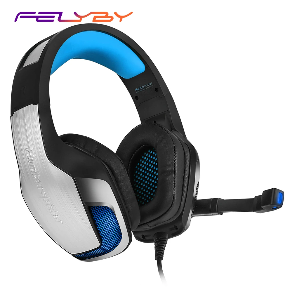 FELYBY V4 Накладные наушники 3 5 мм Проводные басовые стерео шумоподавляющие Игровые