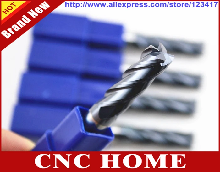 Концевая фреза из карбида вольфрама 8 мм 5 шт. 4 канавки нанопокрытие концевые