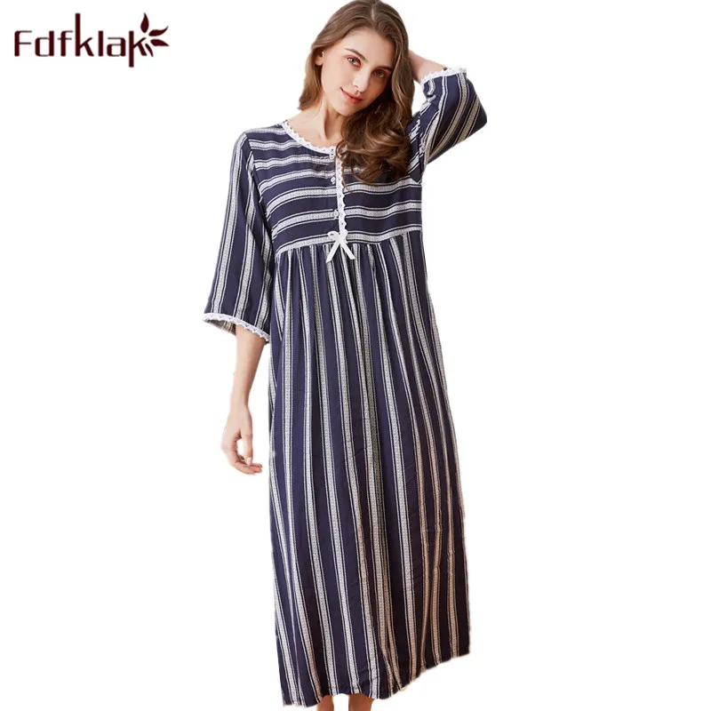 Fdfklak 2018 Spring Summer New Cotton Prenatal Dress Pregnant Dress Set Clothes Home Women's Suits Maternity Sleepwear M-XXL F98