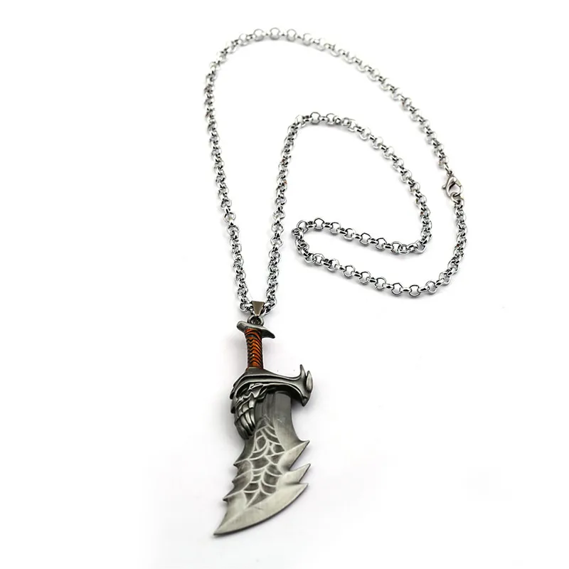 Новинка игровой кулон God Of War 4 Kratos Weapon колье с цепочкой Лезвия Хаоса ожерелья 3