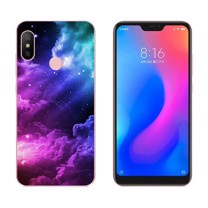 Для Redmi 6 Pro/Xiaomi Mi A2 Lite чехол для телефона DIY мягкий TPU силиконовый мобильного с