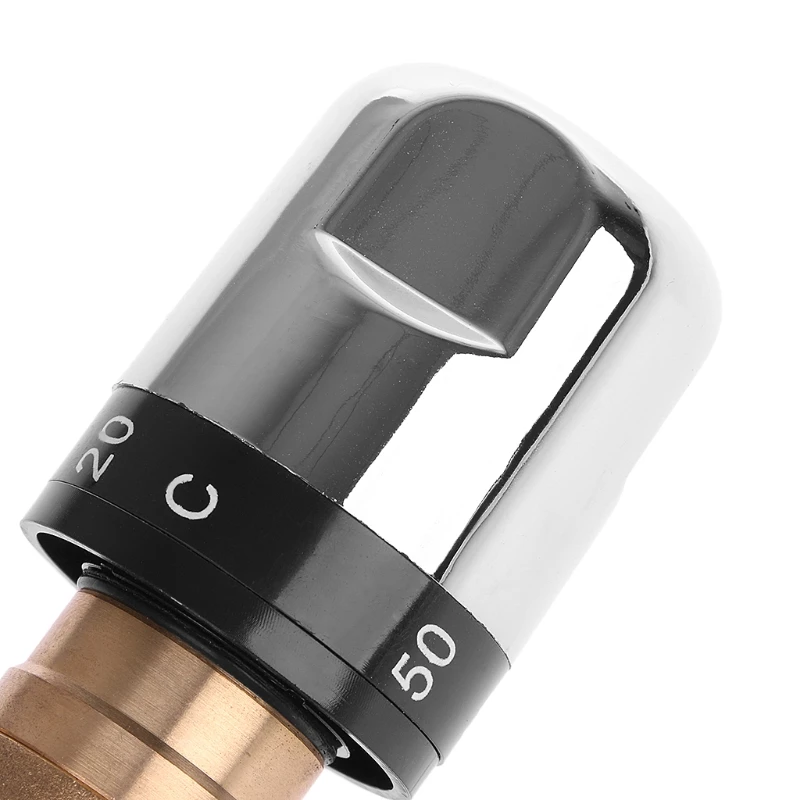 Solid Brass G1/2 Male 3 Way Thermostatic Mixing Valve Shower Water Temperature Control | Обустройство дома