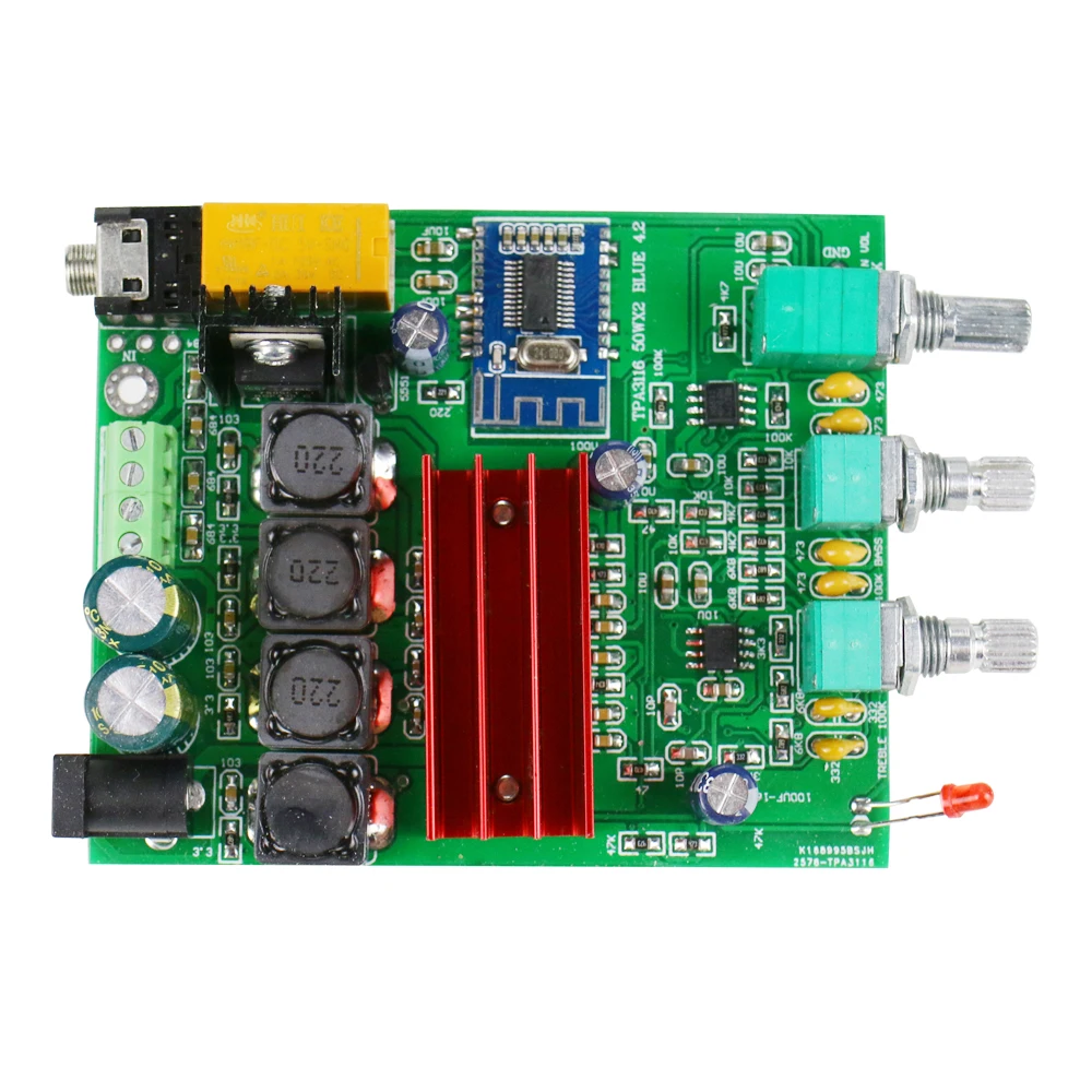 GHXAMP TPA3116 50 Вт * 2 Bluetooth усилитель аудио Плата твитер регулировка басов автомобиля