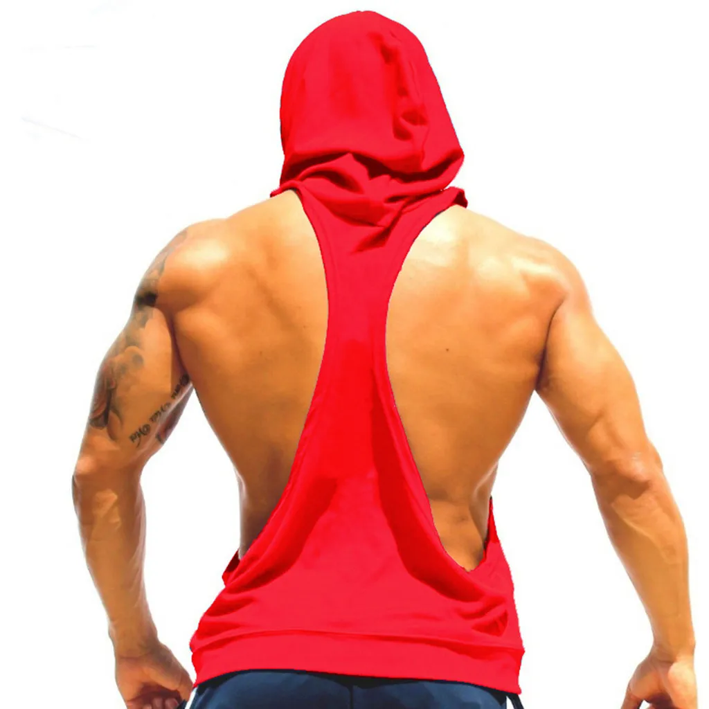 Топ на бретелях для мужчин Canotte Palestra Uomo, модные беговые шорты для йоги, фитнес-спорт, дышащий жилет, мужские топы на бретелях, рубашка, Лидер продаж - Цвет: Red