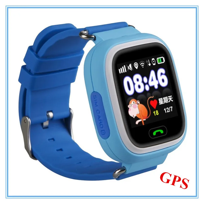 Child Smart Watch Q90 GPS Tracker Watch Location Finder Device with Touch Screen Wifi Kids Wristwatch Support 2G SIM SOS Call  