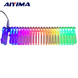 AIYIMA KS25 Звуковое управление VU Meter кристальная звуковая колонка измеритель уровня звука светодиодный музыкальный спектр Наборы сделай сам VU Tower для домашнего кинотеатра
