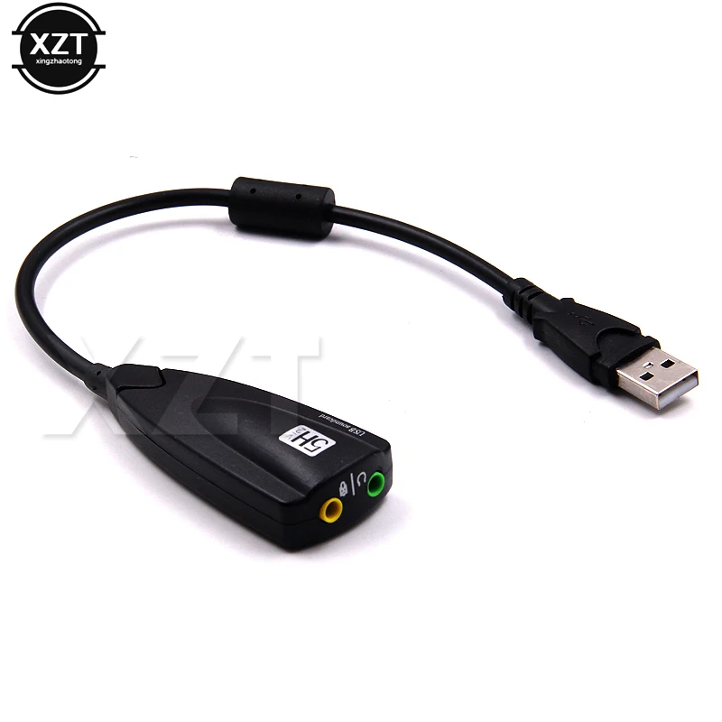 1 шт. 3 5 мм USB для 3DCH виртуальный канал Звуковая дорожка Внешняя звуковая карта 5HV2 7