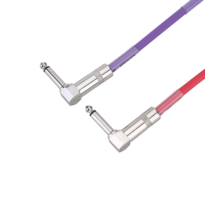

6 pieces/lot JOYO CM-11 0.1M Effects pedal cable for Guitar Bass Pedal Audio line 6.3 mm male plug connecting wire free shipping