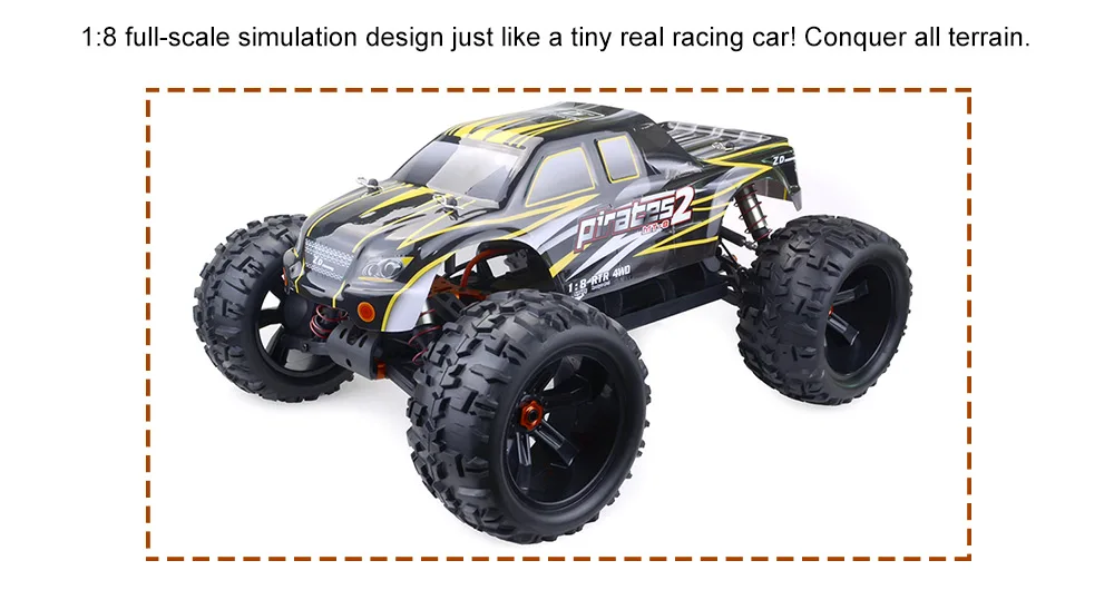 ZD Racing 9116-V3 120A водонепроницаемый бесщеточный ESC Monster Truck полномасштабный крошечный настоящий гоночный автомобиль из сплава 6061 DIY Рама Комплект Версия