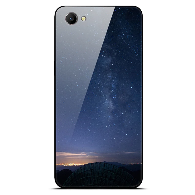 6," для OPPO A 3 Чехол закаленное Стекло задняя крышка OPPOA3 чехол для OPPO A 3 coque для OPPO A 3 звездное пятнистости Стекло чехол для телефона