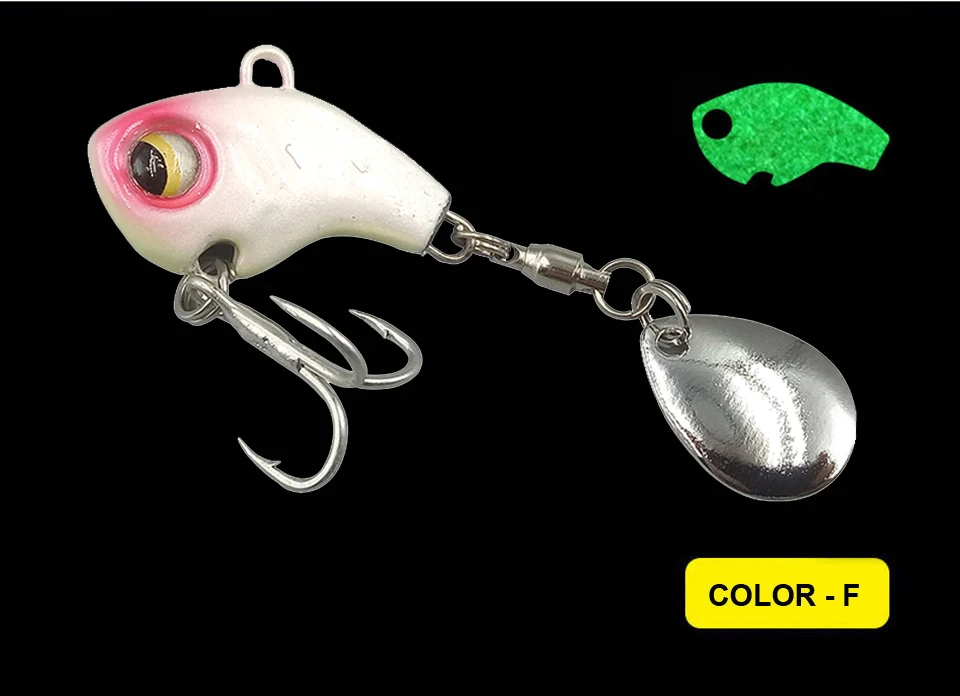 WALK FISH 1 шт. металлическая мини-Приманка VIB с ложкой для рыбалки 8 г 11 г 15 г 21 г зимние приманки для льда рыболовные снасти, воблер, Вибрационный Спиннер