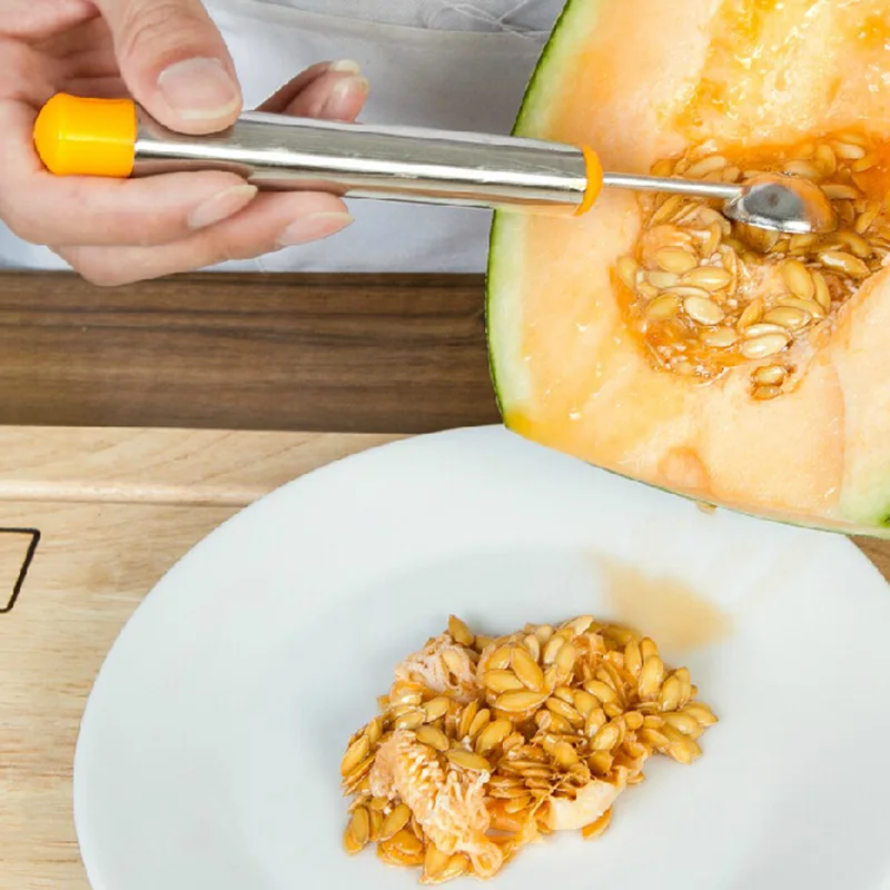 Из нержавеющей стали дыни мяч Совок Фрукты Ложка мороженого scooper новый мороженое