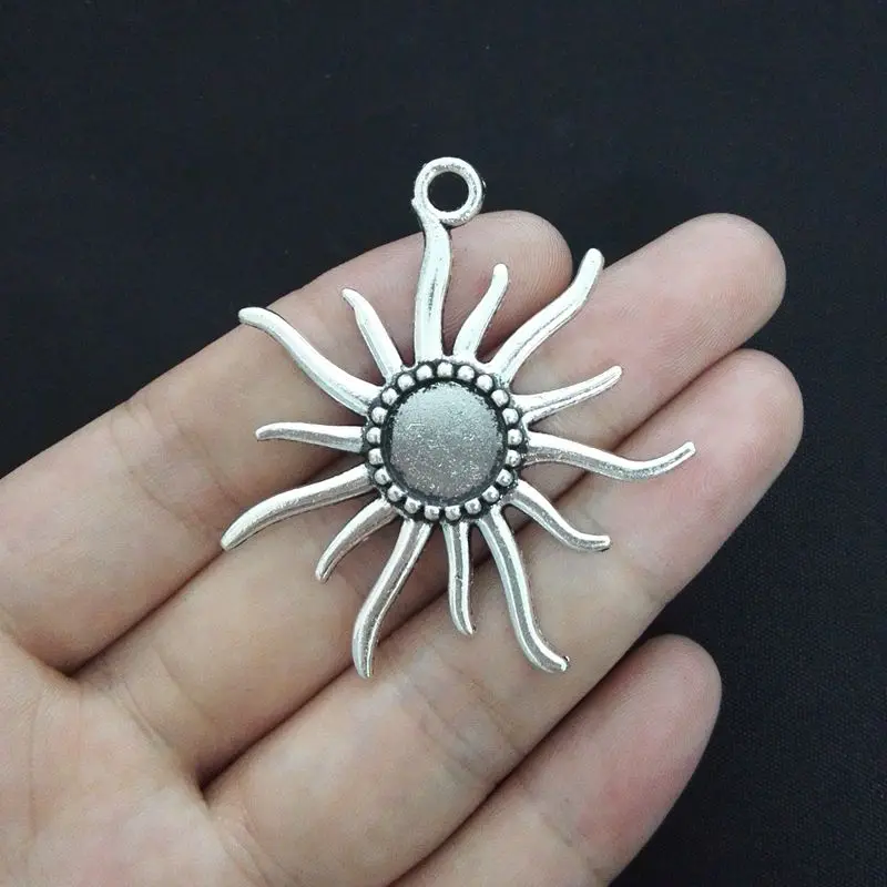 5 шт. Круглые Подвески 45*50 мм|jewelry tin|silver sea jewelrysilver jewelry findings |