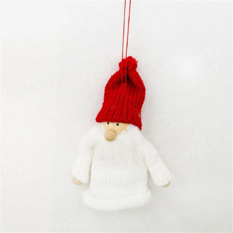 Creative New Christmas Wool Doll Red Wine Set Party Family Bar Bottle Mouth Decoration | Дом и сад