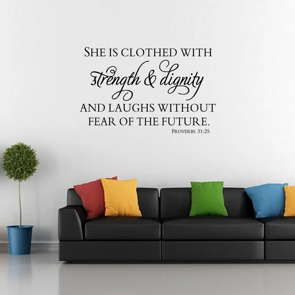 Христос Библия Цитировать Главная Наклейка стены Стикеры Семья Happy Благослови