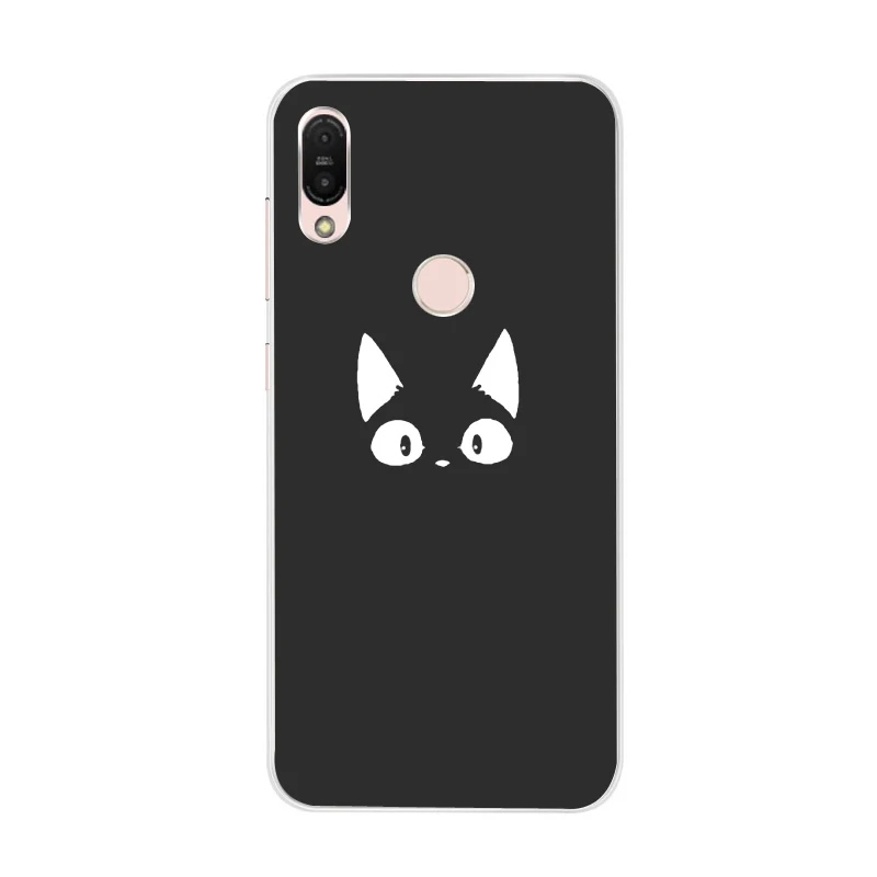 As picture showing Мягкий чехол PENSEN из ТПУ для Asus Zenfone Max Pro M1 ZB601KL ZB602KL, матовый чехол с рисунком милого кота - Цвет: As picture showing