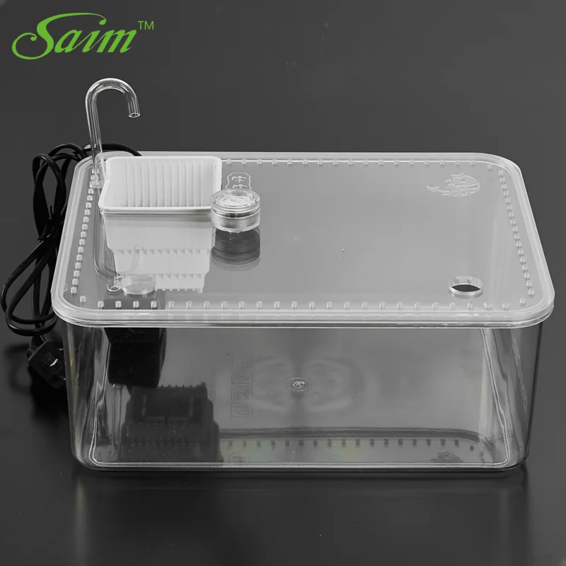 Новый акриловый рыболовный цилиндр Saim настольная емкость для рыб пластиковый