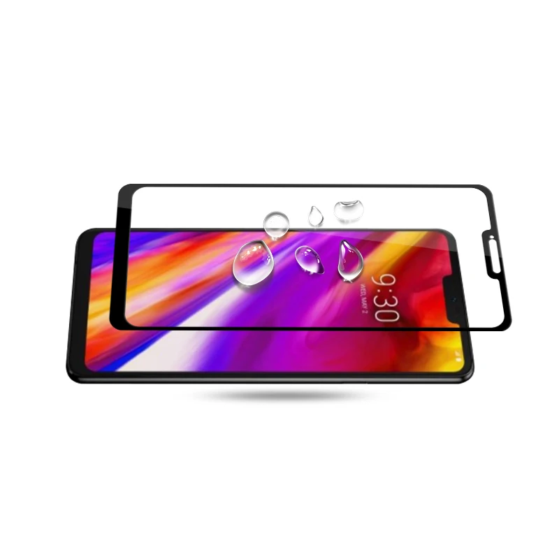 Закаленное стекло с полным покрытием для LG G7 thinQ 2 шт. защита экрана Защитная