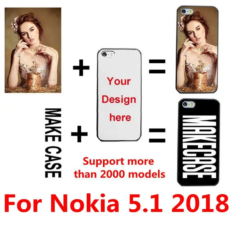 DIY Personalized custom photo name Customize printing your design picture cover case for Nokia 5.1 2018 | Мобильные телефоны и