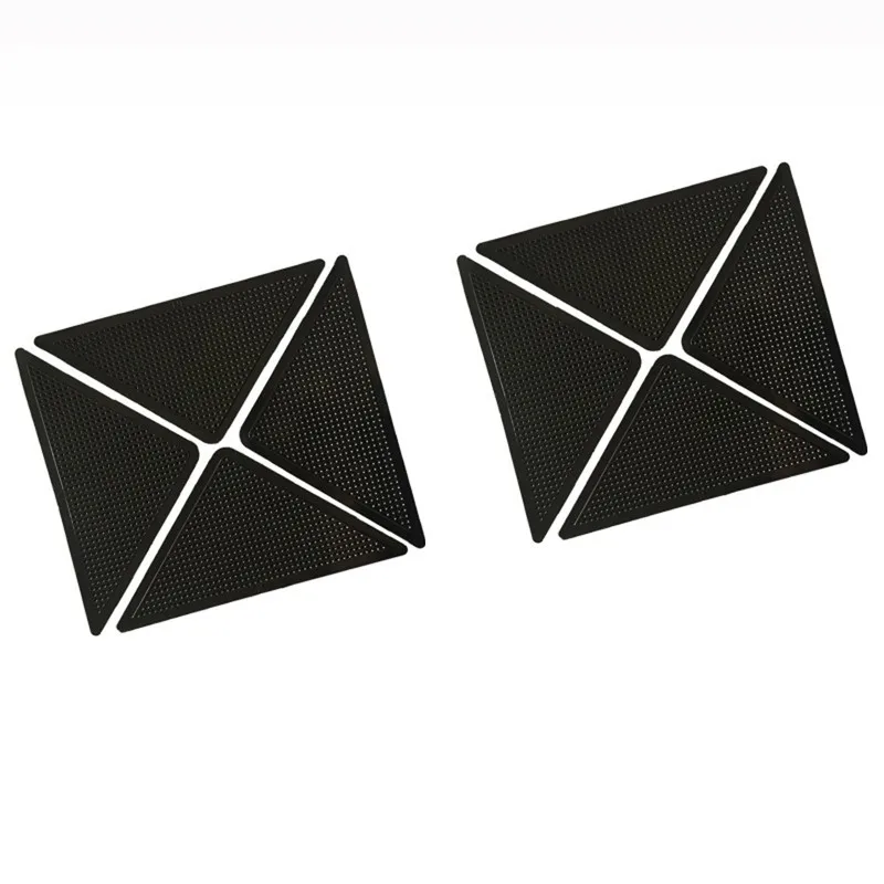 8pcs one set 4 шт./компл. Многоразовые моющиеся ковры коврики Нескользящие стикеры силиконовой рукояткой для срезания ногтей на пальцах ноги для дома для ванной гостиная противоскользящие стикер - Цвет: 8pcs one set