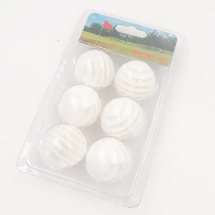 6 шт. Пластиковые Мячи для гольфа максимальная дальность полета 20 м | Спорт и