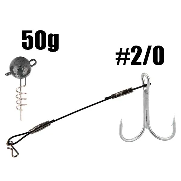 50g Spinpoler 1 шт. набор рыболовных крючков Морской рыболовный крючок Вибрационный крючок 7 г/10 г/15 г/20 г/25 г/30 г/50 г Flexhead Щука джиг - Цвет: 50g