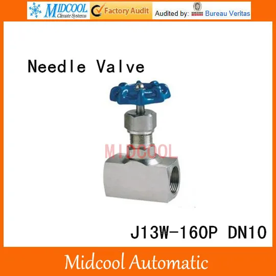 

Stainless steel 2 way needle type j13w-160p valve DN10 globe valves female thread high temperature high pressure