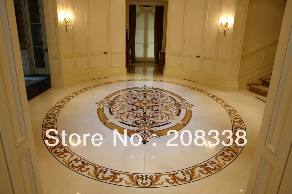 

marble medallion, waterjet medallion