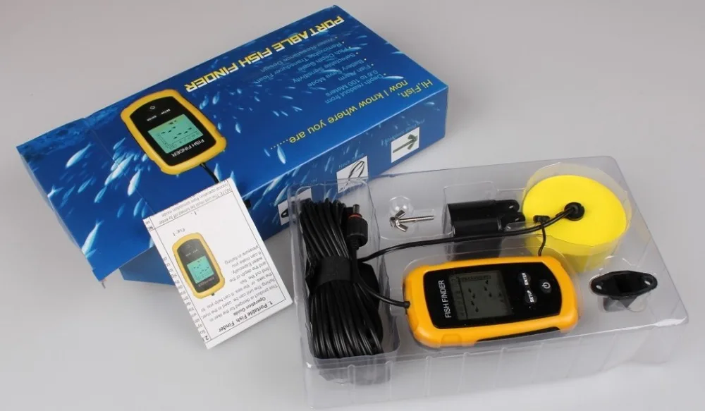 100 м портативная электронная звуковая сигнализация с ЖК-дисплеем эхолот