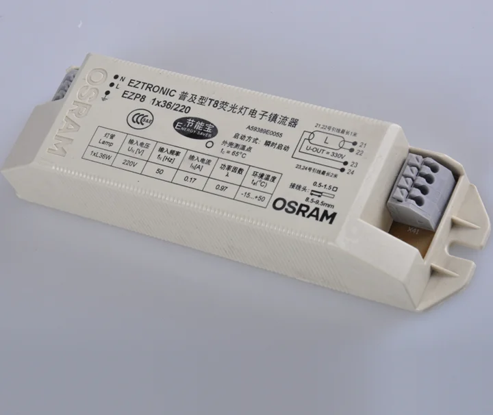 Флуоресцентный электронный балласт QTZ8 1X36W T8 для ламп и фонарей типа I|lamp electronic