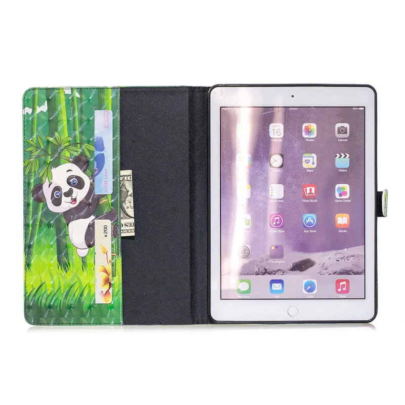 Чехол Wekays для Apple Ipad Air 2 6 мультяшная панда 3D кожаный чехол Ipad6 Air2 оболочка |