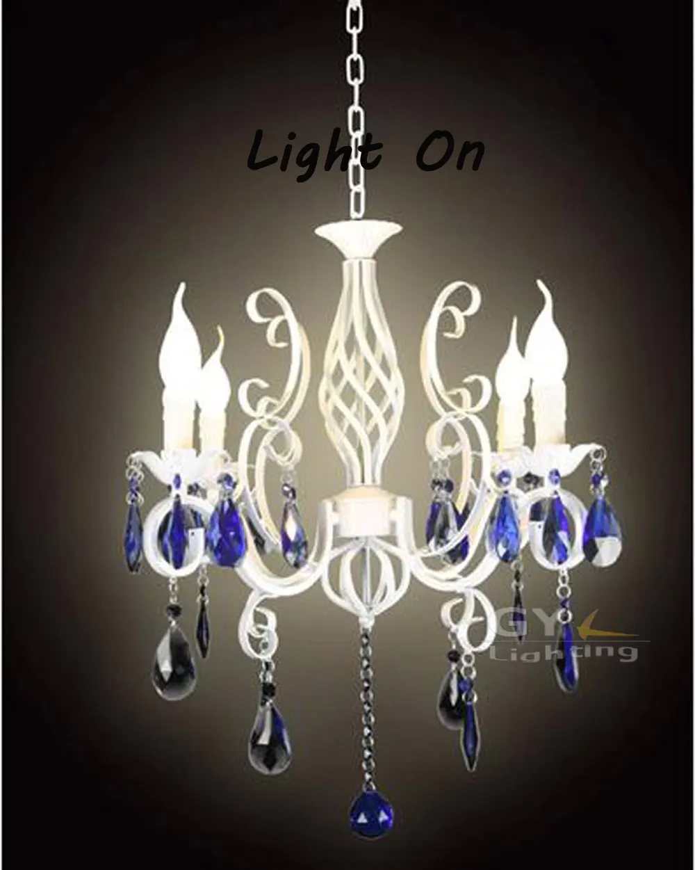 4 шт. свечи из кованого железа 220 В 58 х40 см|blue crystal chandelier|crystal chandeliercrystal chandelier white |